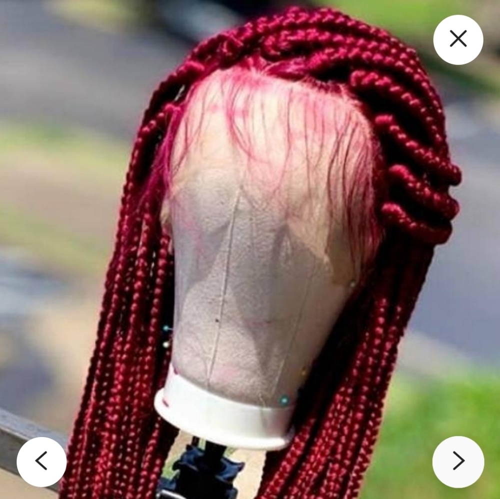 Burgundy lace front wig(not selling)